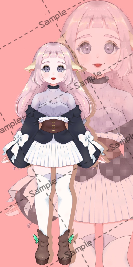 立ち絵　羊の女の子