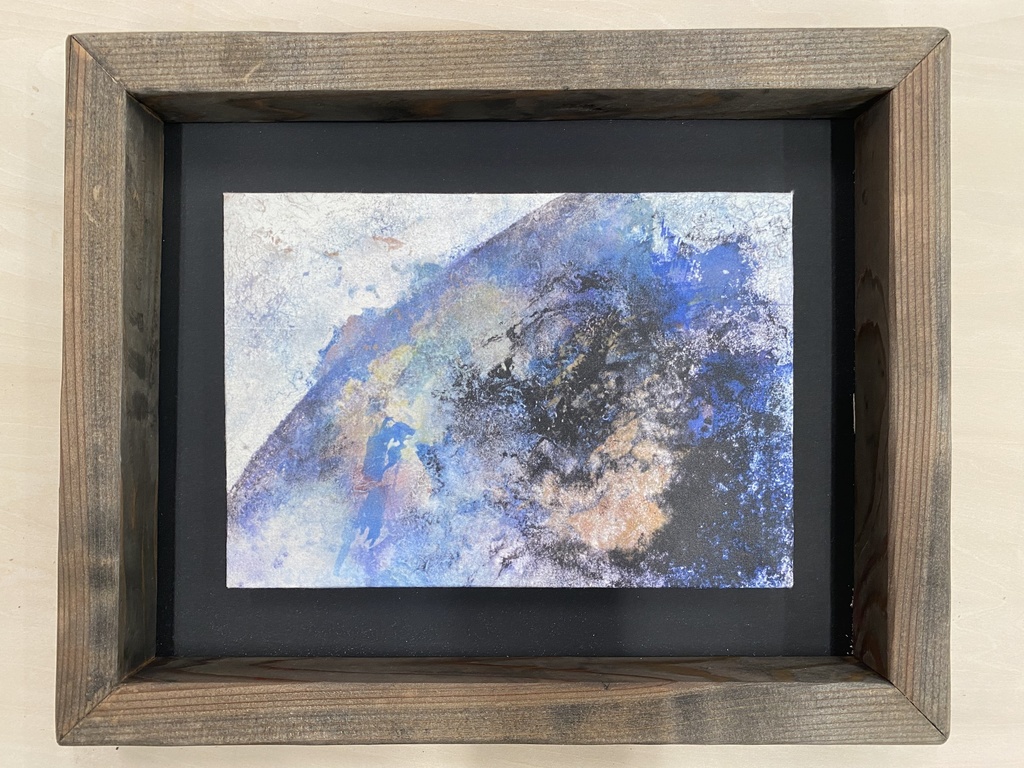<複製画> 紺青（額あり）