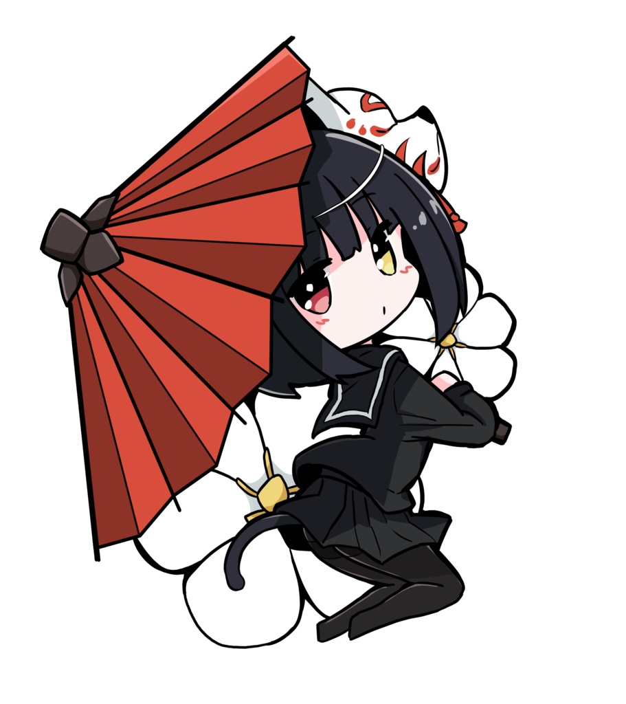 梔子ちゃんアクリルキーホルダー『黒セーラーver』