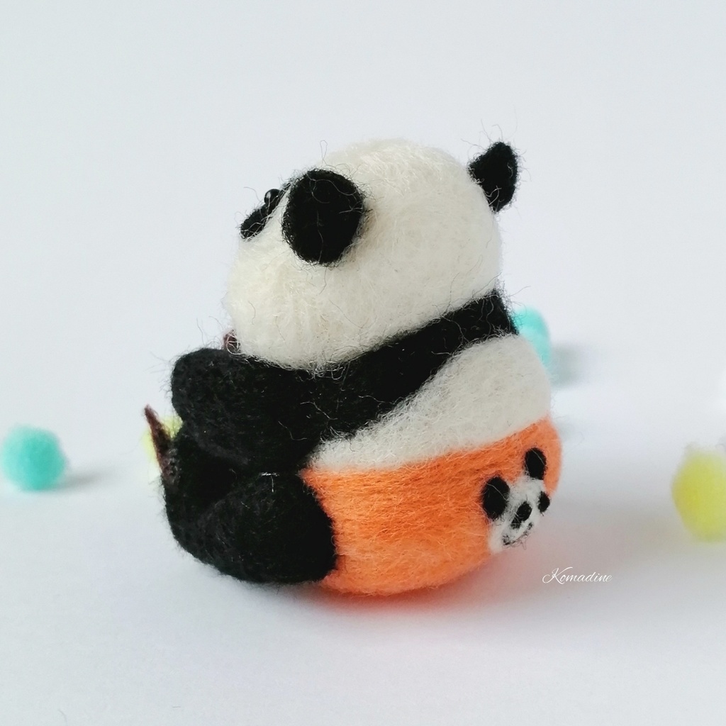 【受注製作】【呪術廻戦】パンダ先輩赤ちゃん時代ぬいぐるみ/羊毛フェルト