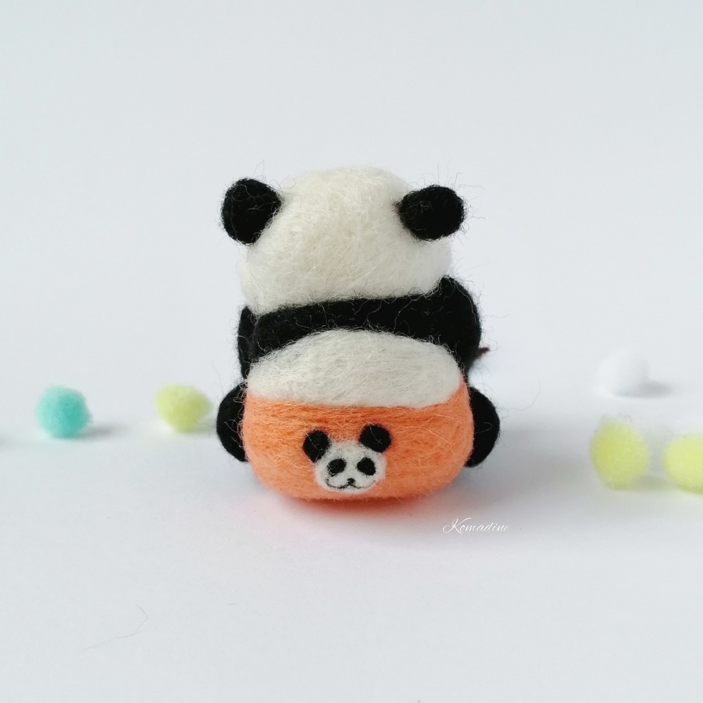 【受注製作】【呪術廻戦】パンダ先輩赤ちゃん時代ぬいぐるみ/羊毛フェルト