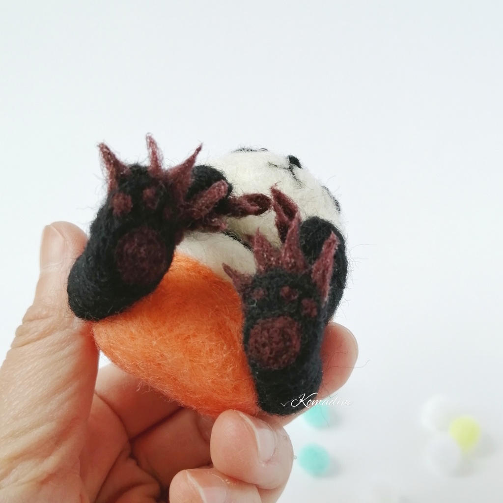 【受注製作】【呪術廻戦】パンダ先輩赤ちゃん時代ぬいぐるみ/羊毛フェルト