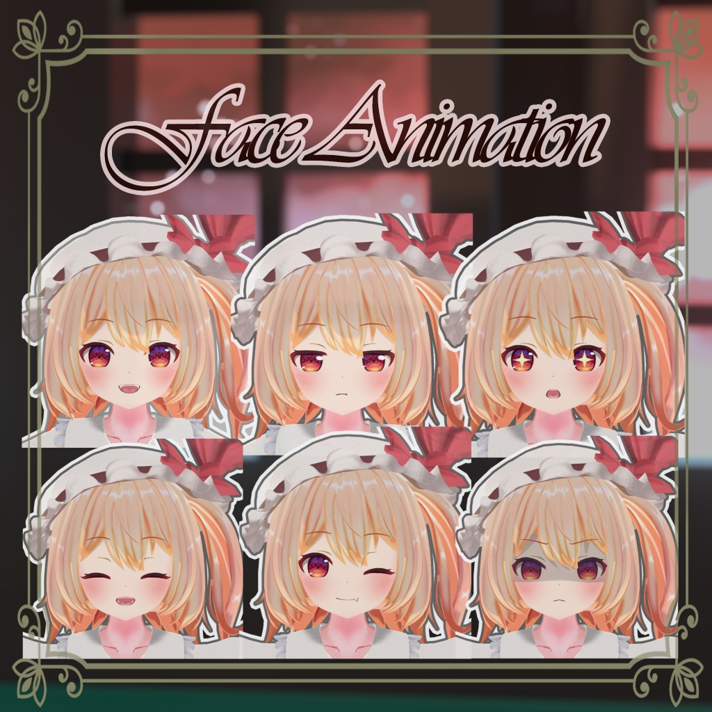 【VRC対応】プクにゃん式フランドール・スカーレット【弾幕ギミック付き】