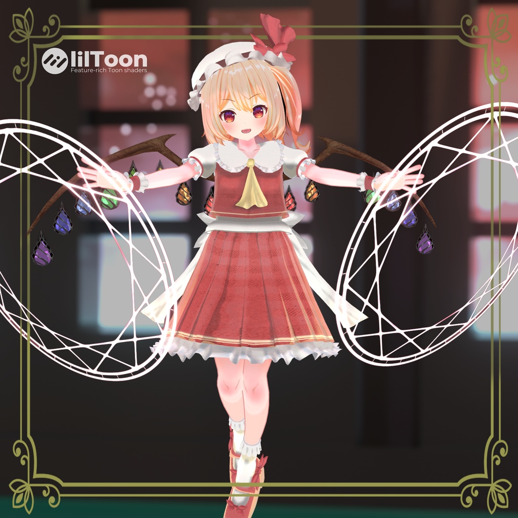 【VRC対応】プクにゃん式フランドール・スカーレット【弾幕ギミック付き】