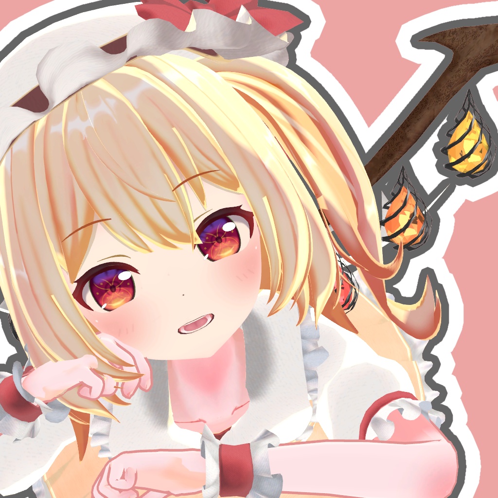 【VRC対応】プクにゃん式フランドール・スカーレット【弾幕ギミック付き】