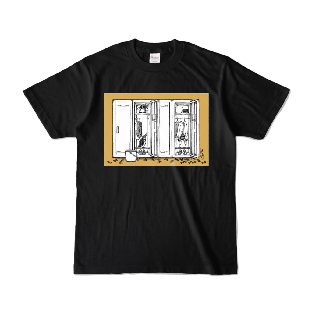 ペンギン　ロッカー　フロントプリント　Tシャツ