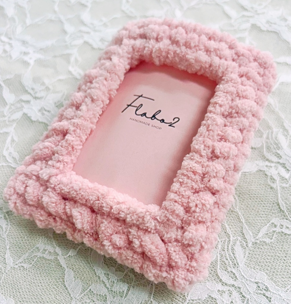 もこもこトレカケース ピンク