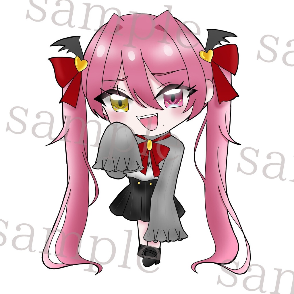 ♡小悪魔ちゃん♡アイコン&ちびキャライラストSET