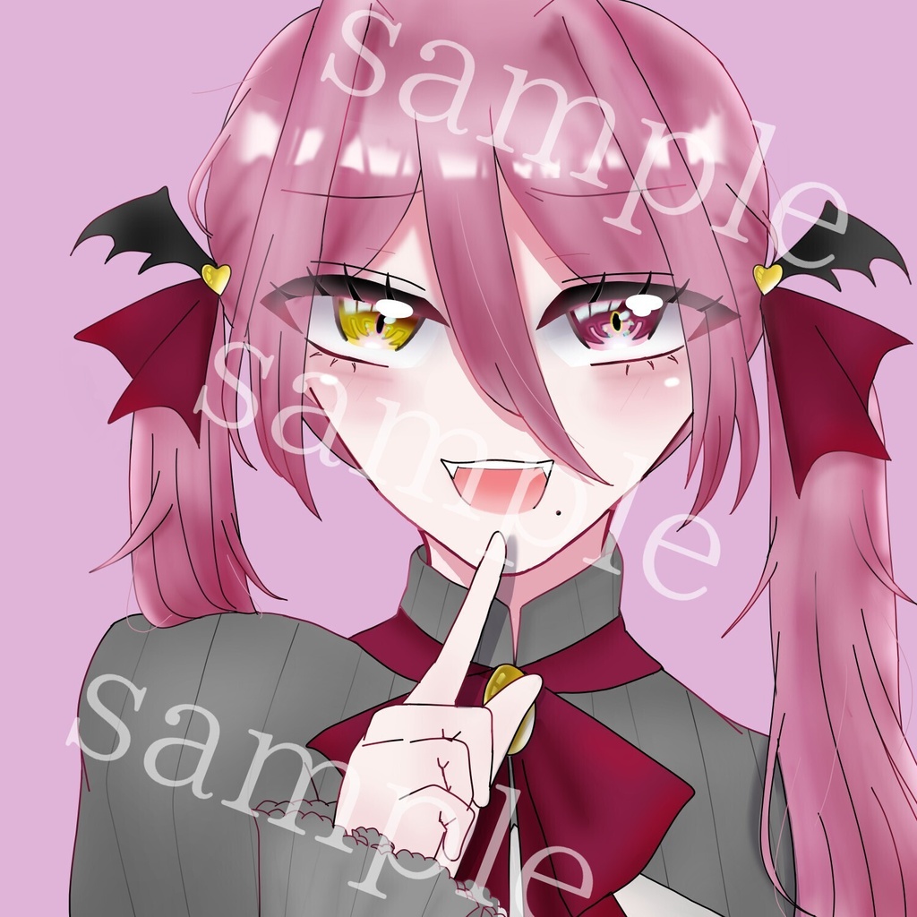 ♡小悪魔ちゃん♡アイコン&ちびキャライラストSET