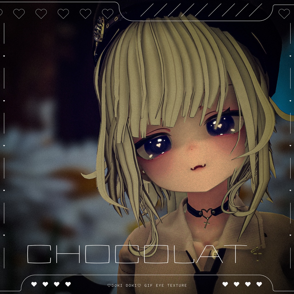 【20アバター対応】♡Doki Doki♡ Gif Eye Texture