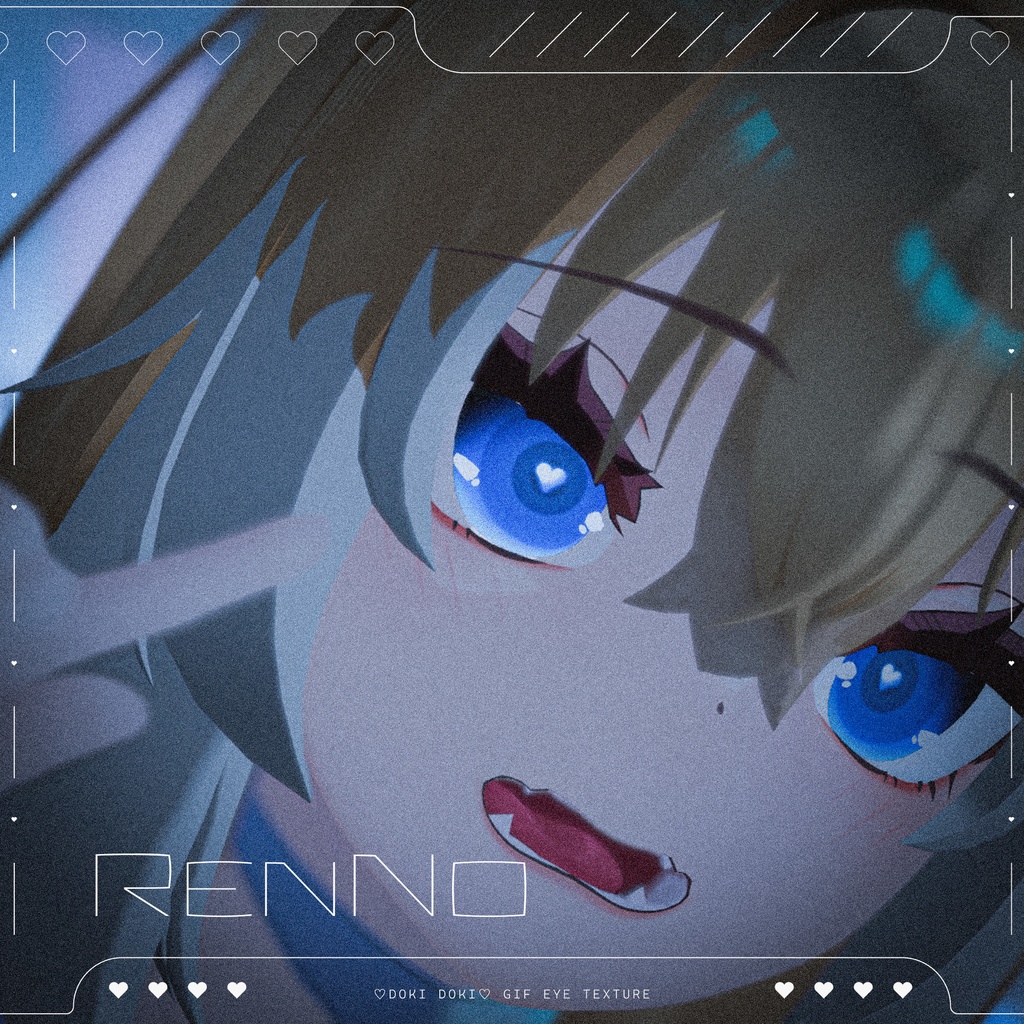 【20アバター対応】♡Doki Doki♡ Gif Eye Texture