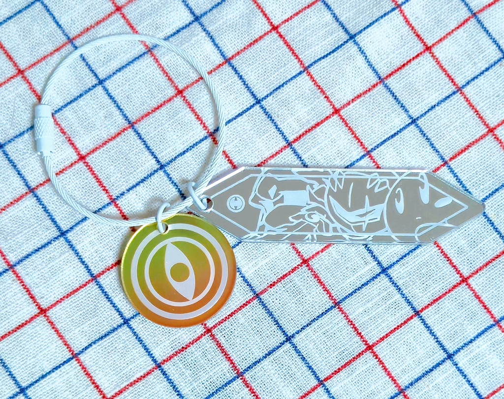 鏡組アクリルキーホルダー