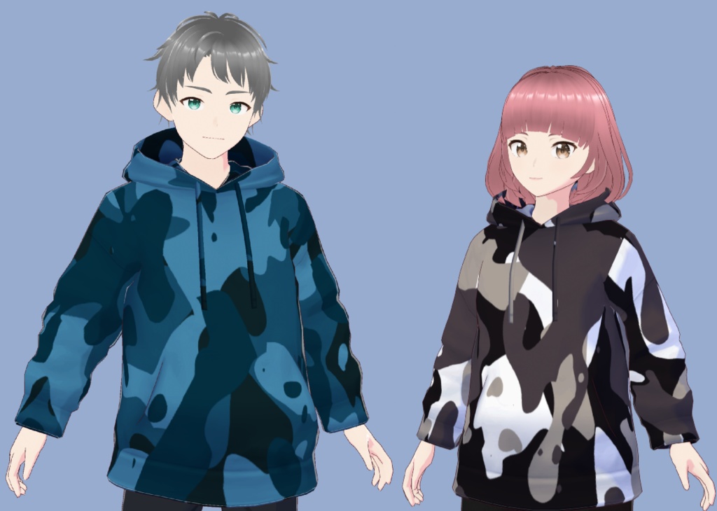 [VRoid] Military Hoodies 2 ミリタリーパーカー 2
