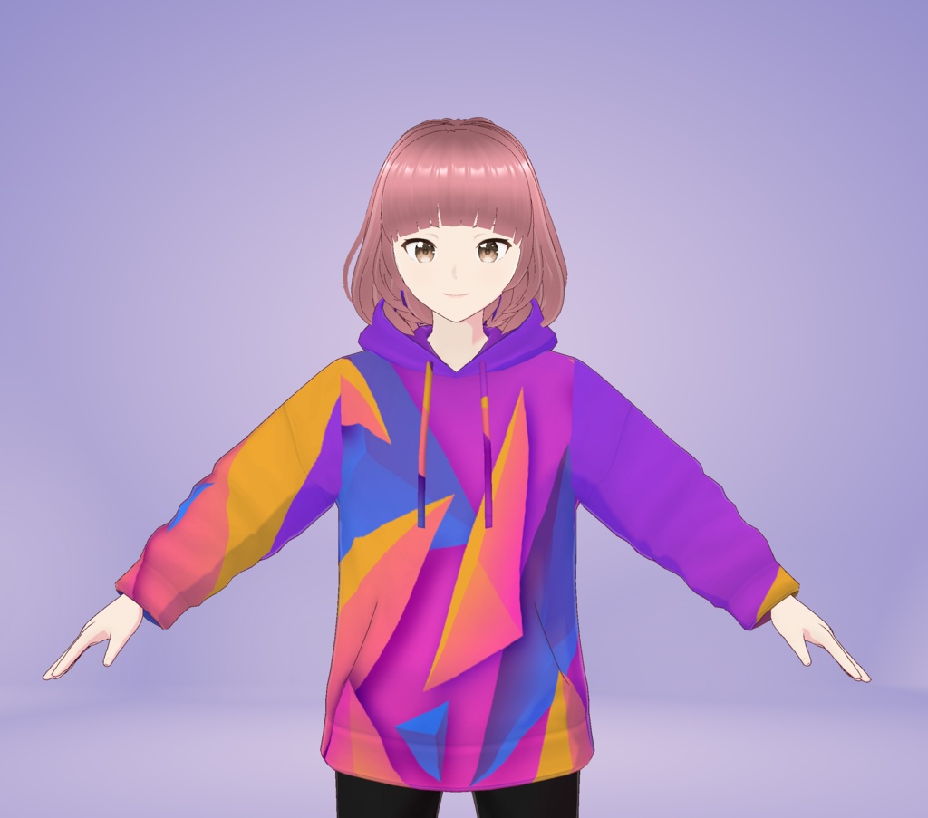 [Vroid] Cool colorful hoodies -6 クールなカラフルなパーカー-6