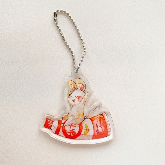 3色のイタズラねずみアクリルキーホルダー