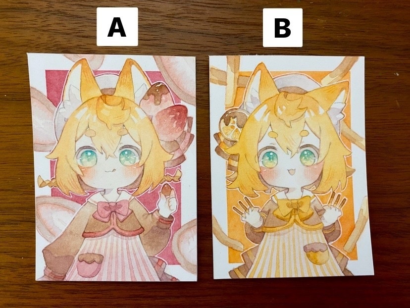 【2/10 21時〜】バレンタイン原画ATCサイズ