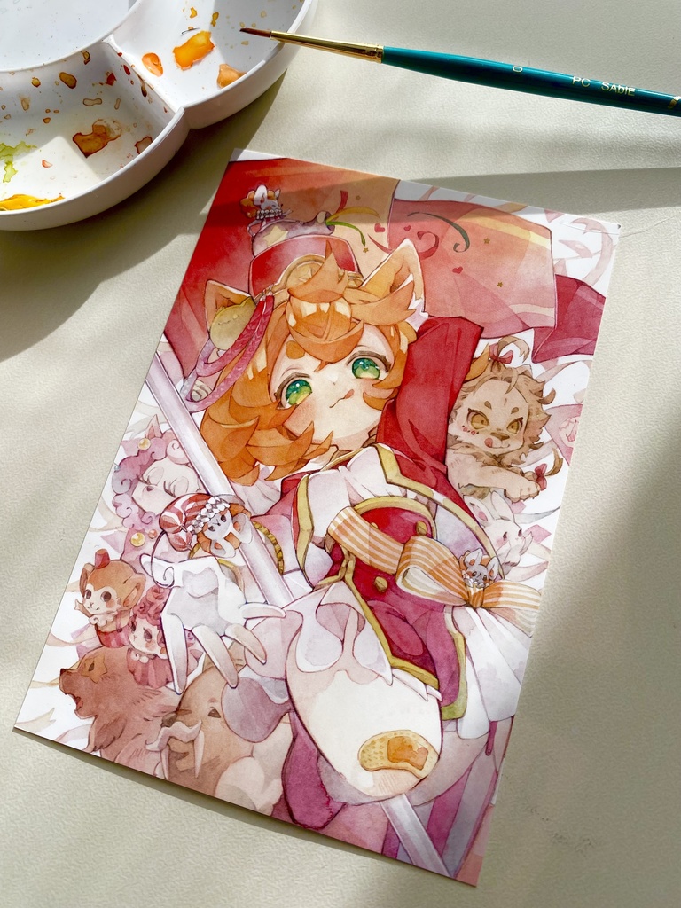 【ポストカード】アニマル大サーカス:心踊る一日