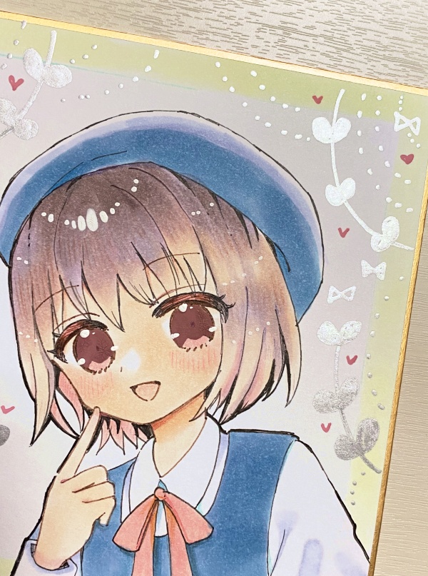 【完売】アナログ色紙 ①はるいろ ②うすむらさき