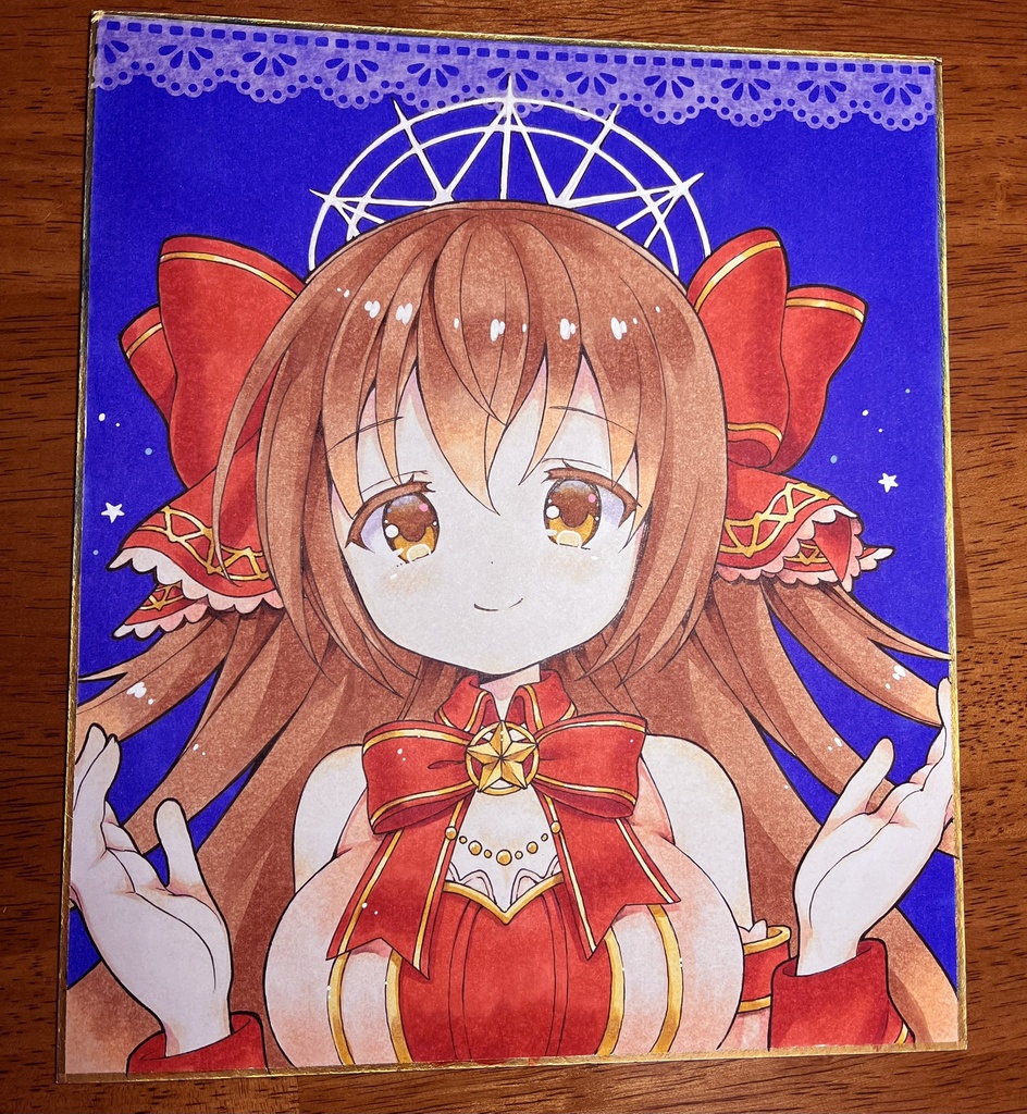 手書き色紙 Eco ステラ ロアさん またたびガーデン 青の庭 Booth