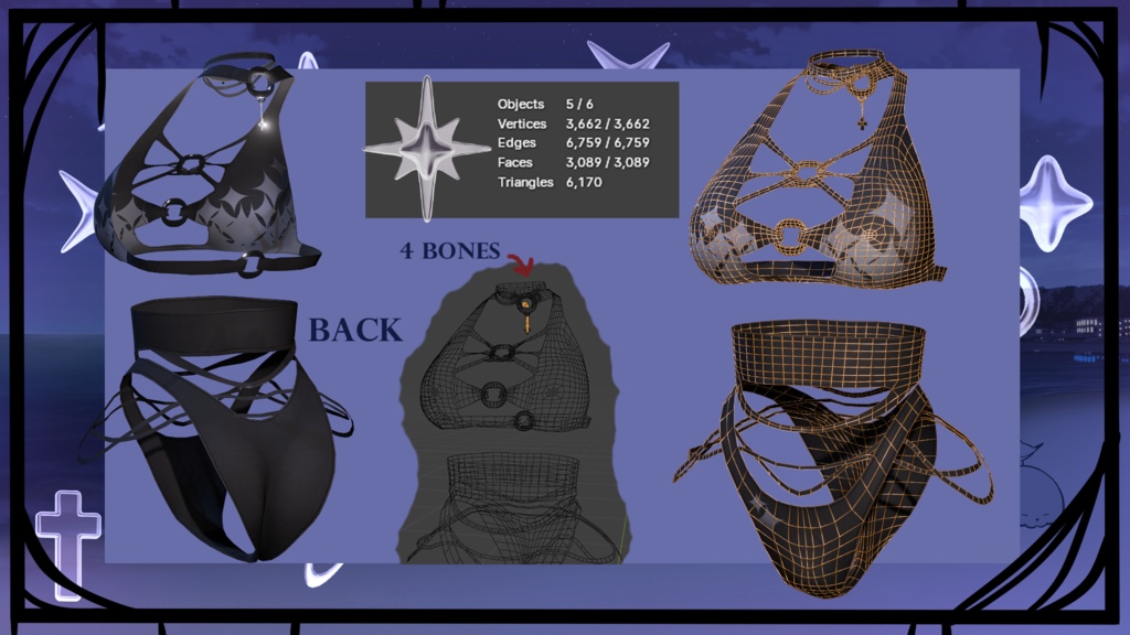 Starry Night Summer Set (Sakyubasua collection)