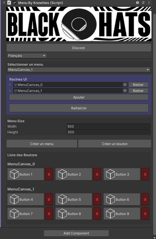 Menu - BlackHatsStudio