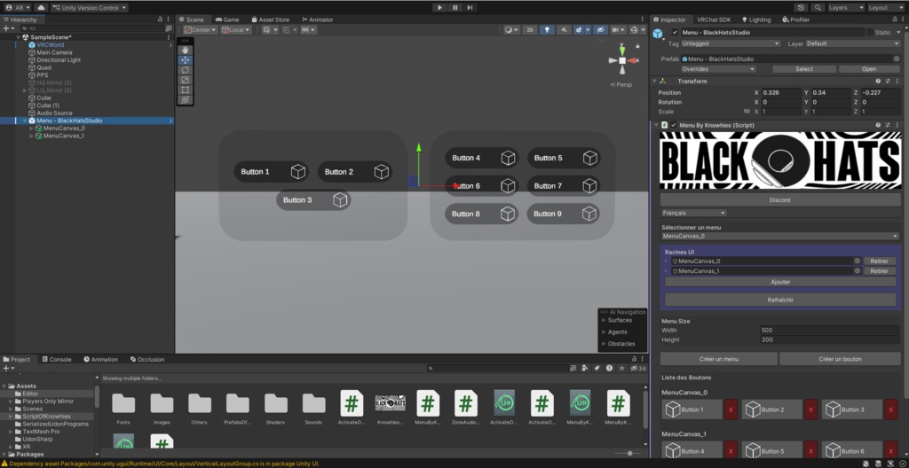 Menu - BlackHatsStudio