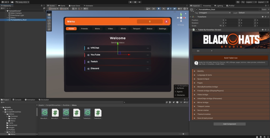 (FREE) Menu V1.0 - BlackHatsStudio