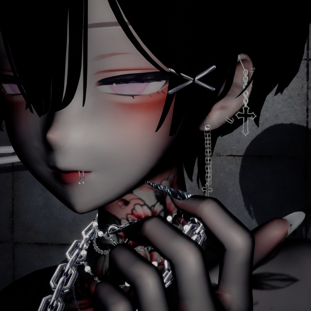 【VRC想定】パンクピアス7点セット