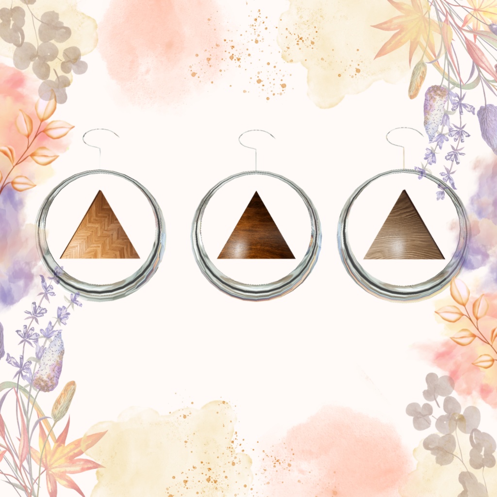 【VRChat想定】woodピアス