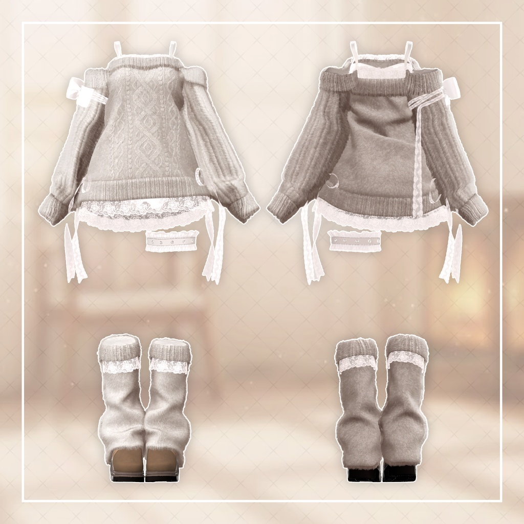 【9アバター対応】Sugary knit