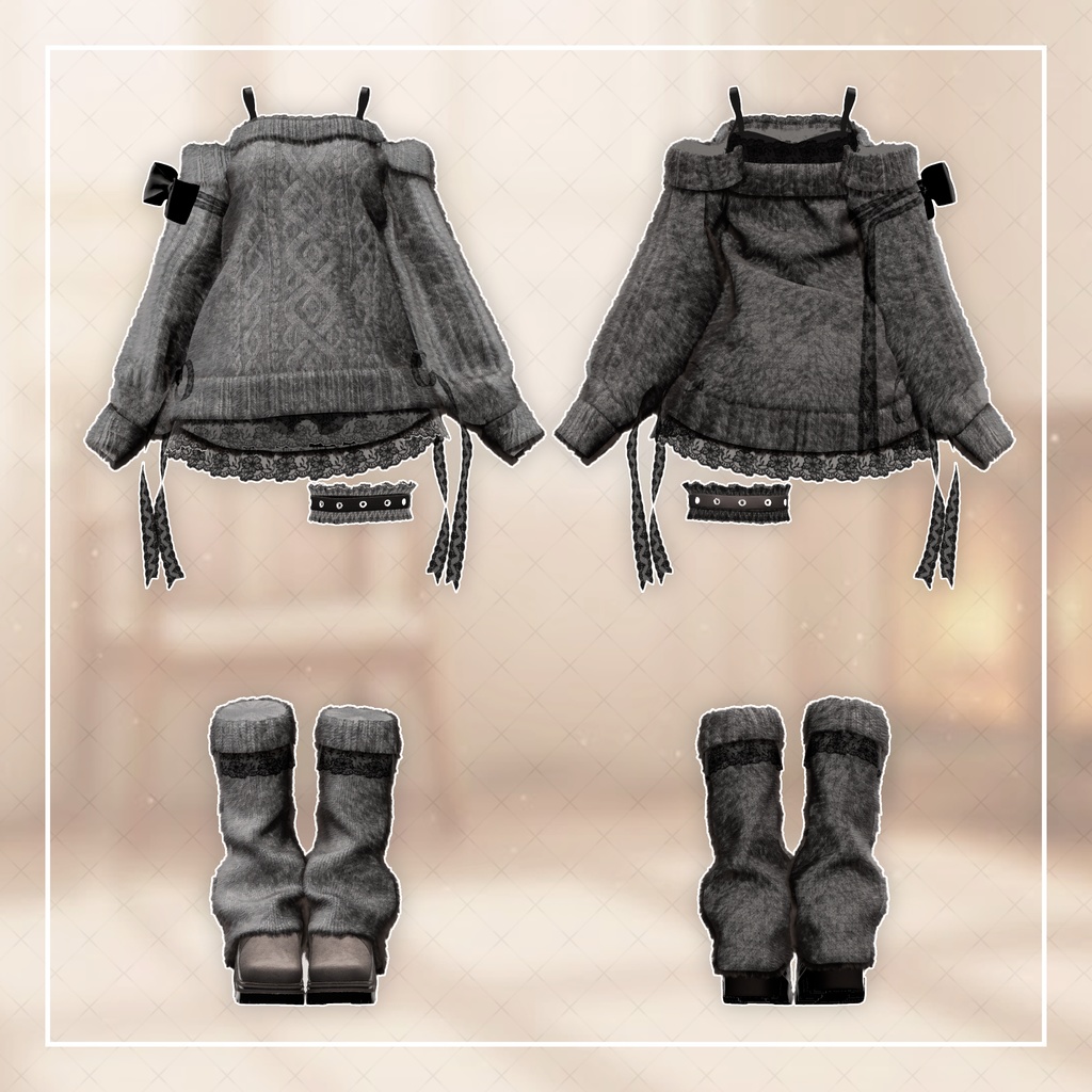 【9アバター対応】Sugary knit