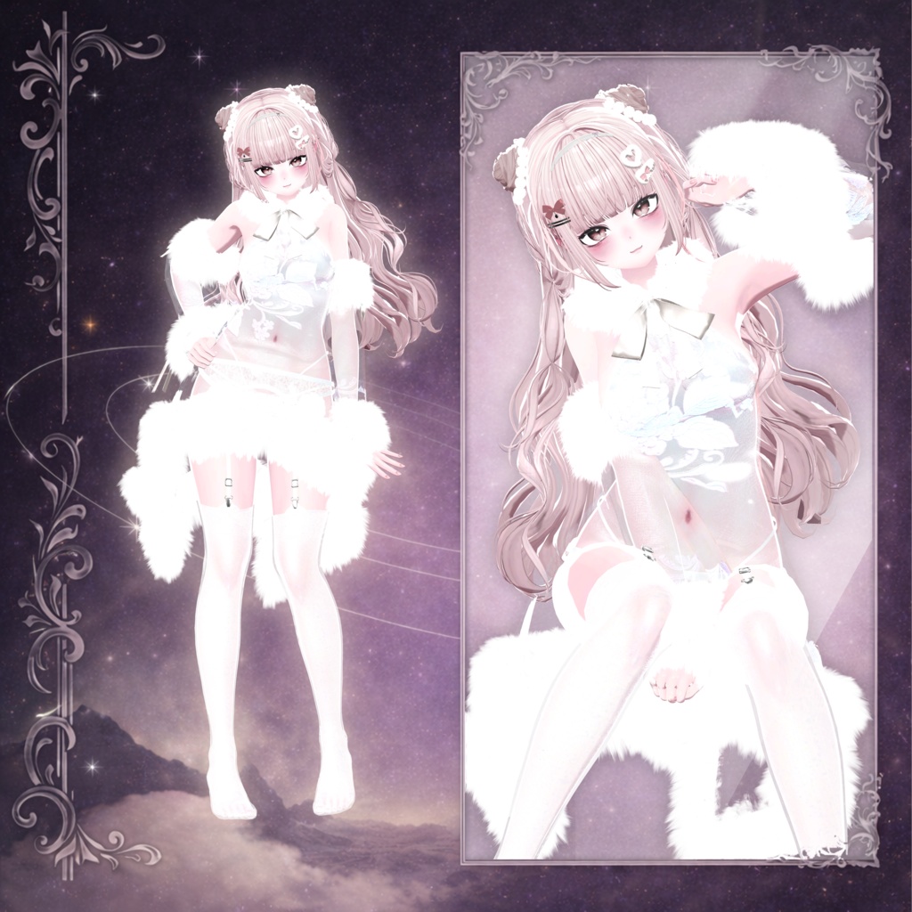 【✨セール中】【9アバター対応】Snow Blanc❄️