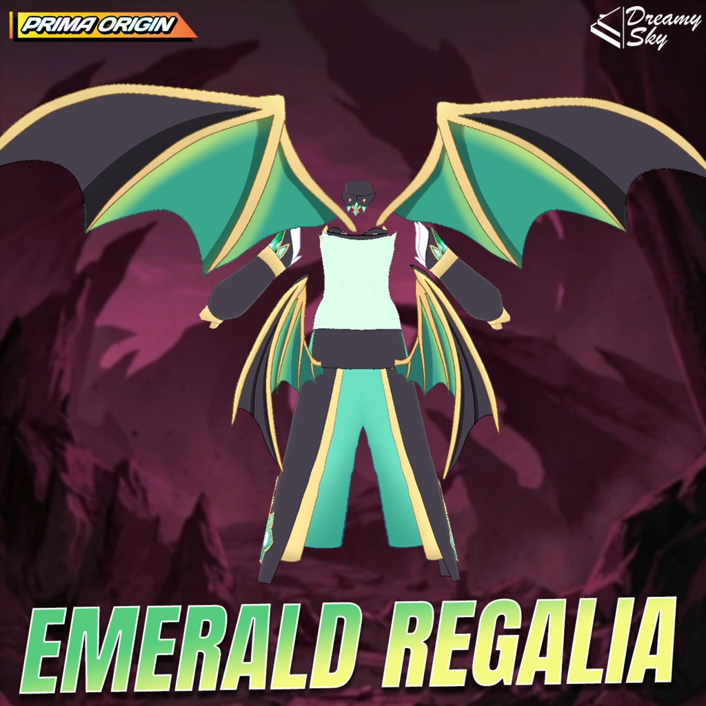 🔥 Infernal Regalia - Series 01 | Fantasy Dragon Outfit Set for VRoid 🐉