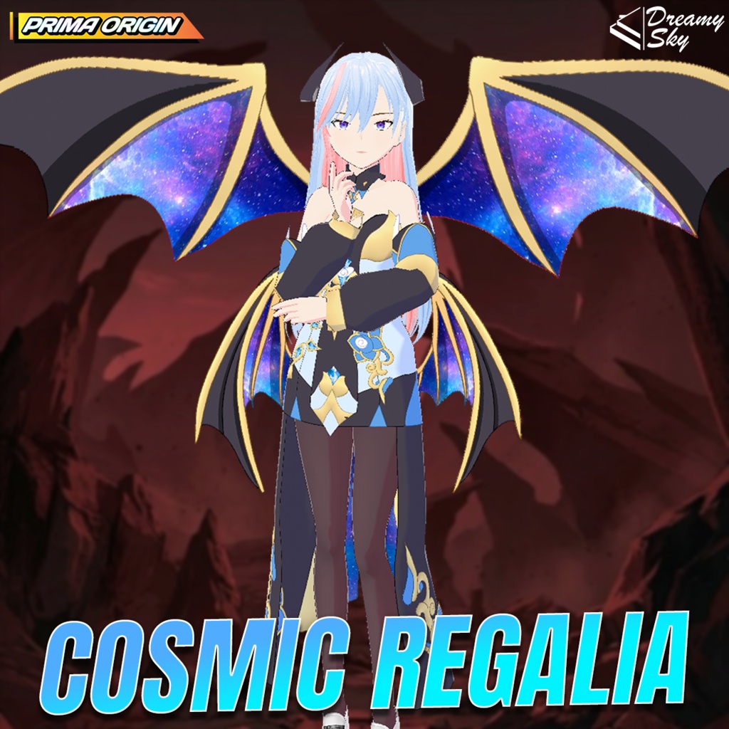 🔥 Infernal Regalia - Series 01 | Fantasy Dragon Outfit Set for VRoid 🐉