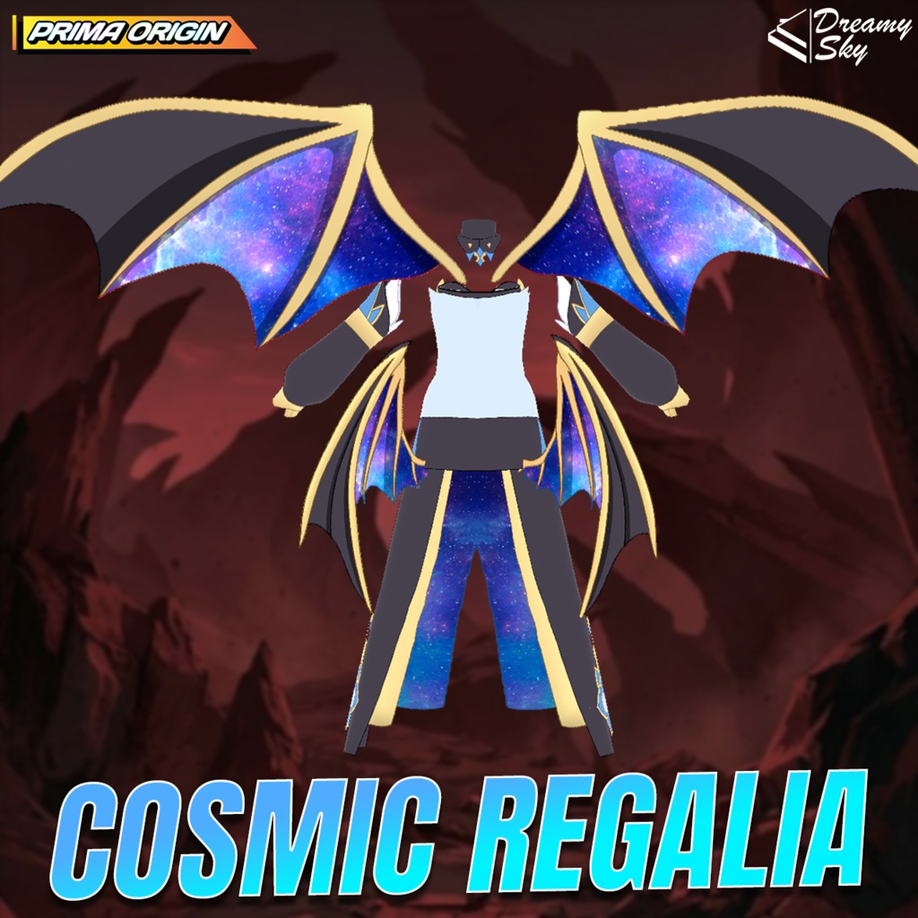 🔥 Infernal Regalia - Series 01 | Fantasy Dragon Outfit Set for VRoid 🐉
