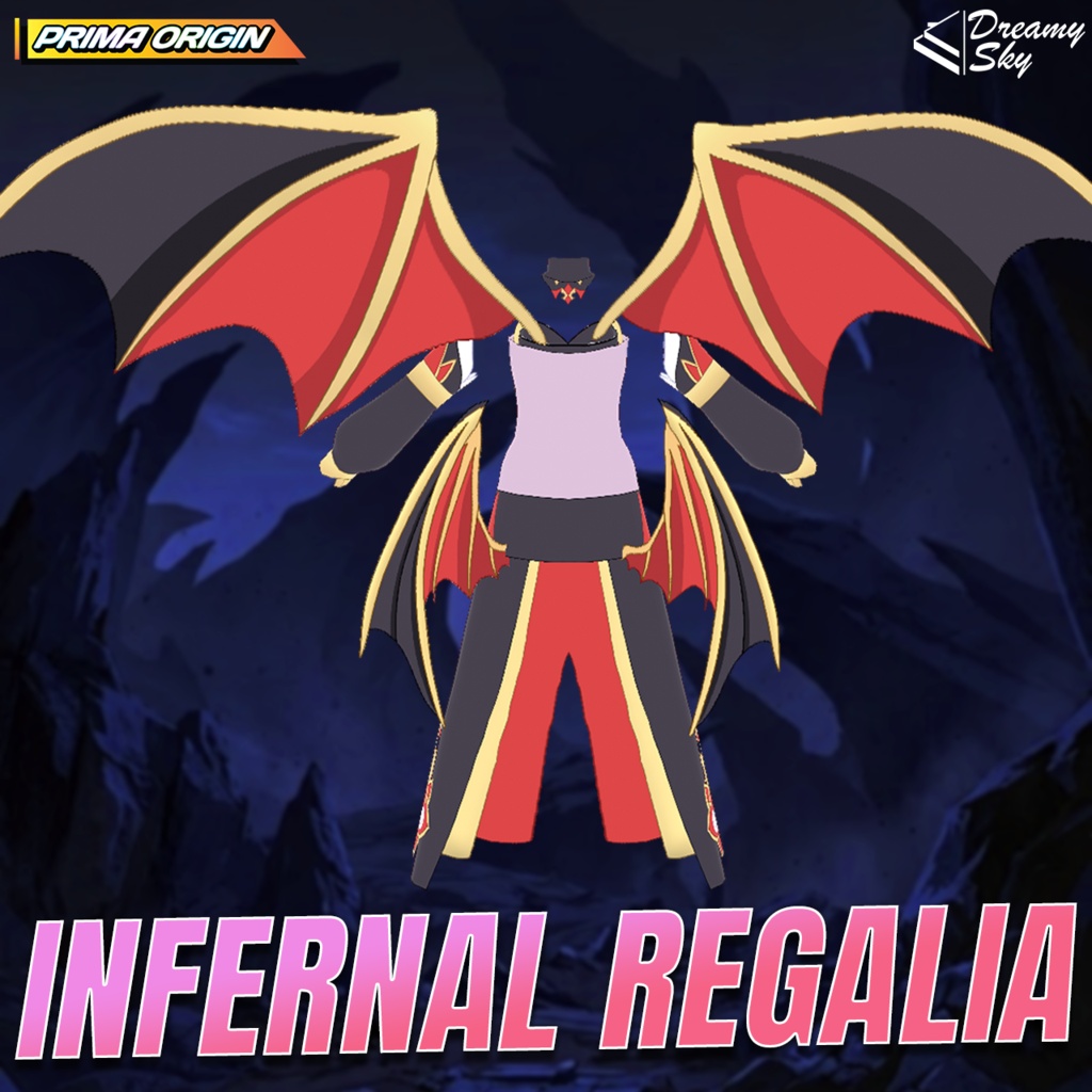 🔥 Infernal Regalia - Series 01 | Fantasy Dragon Outfit Set for VRoid 🐉