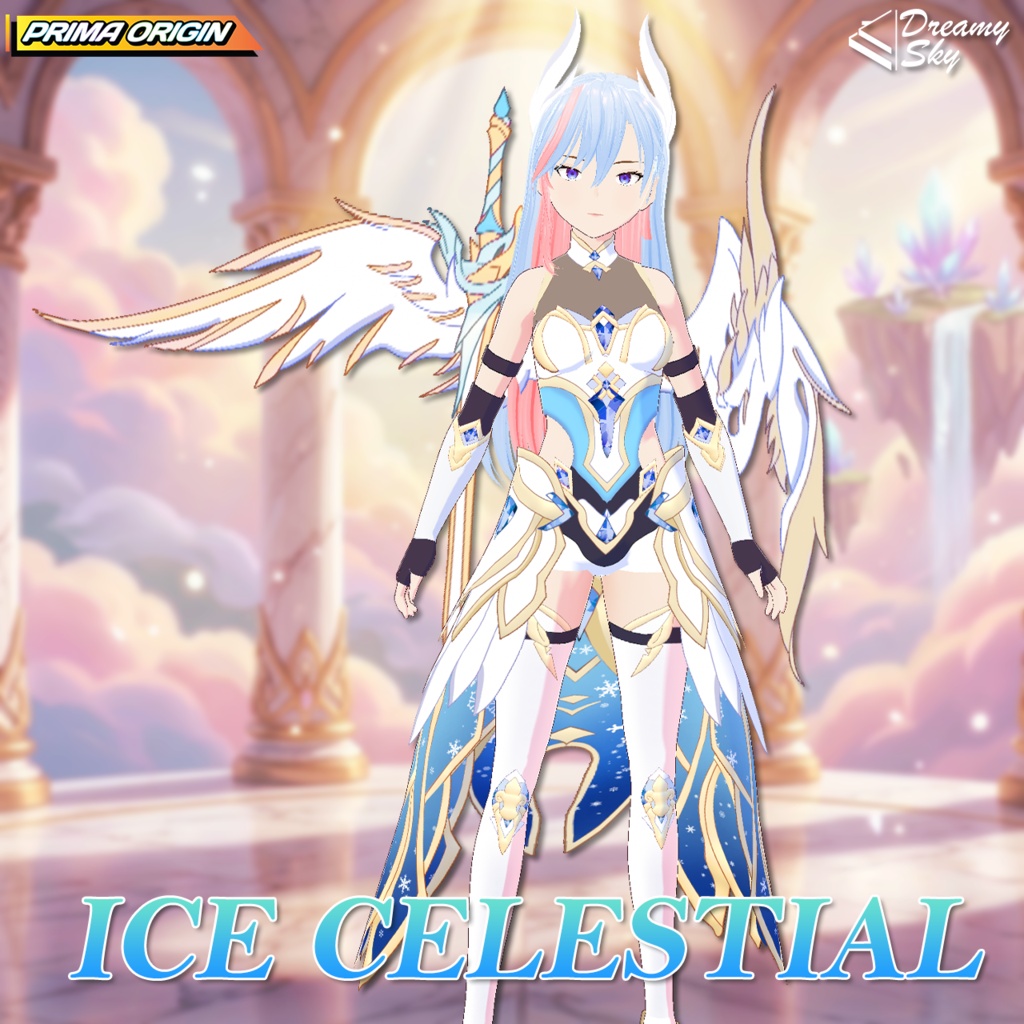 🌌 Celestial Legacy - Series 01 | Angelic Heaven Outfit Set for VRoid 🕊️