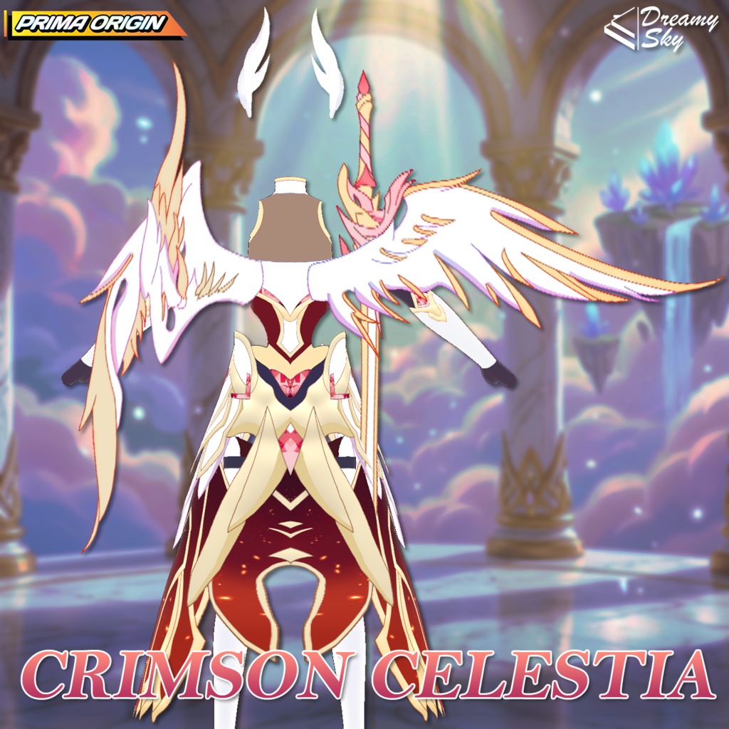 🌌 Celestial Legacy - Series 01 | Angelic Heaven Outfit Set for VRoid 🕊️