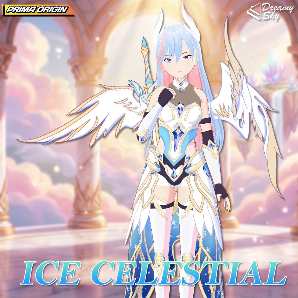 🌌 Celestial Legacy - Series 01 | Angelic Heaven Outfit Set for VRoid 🕊️