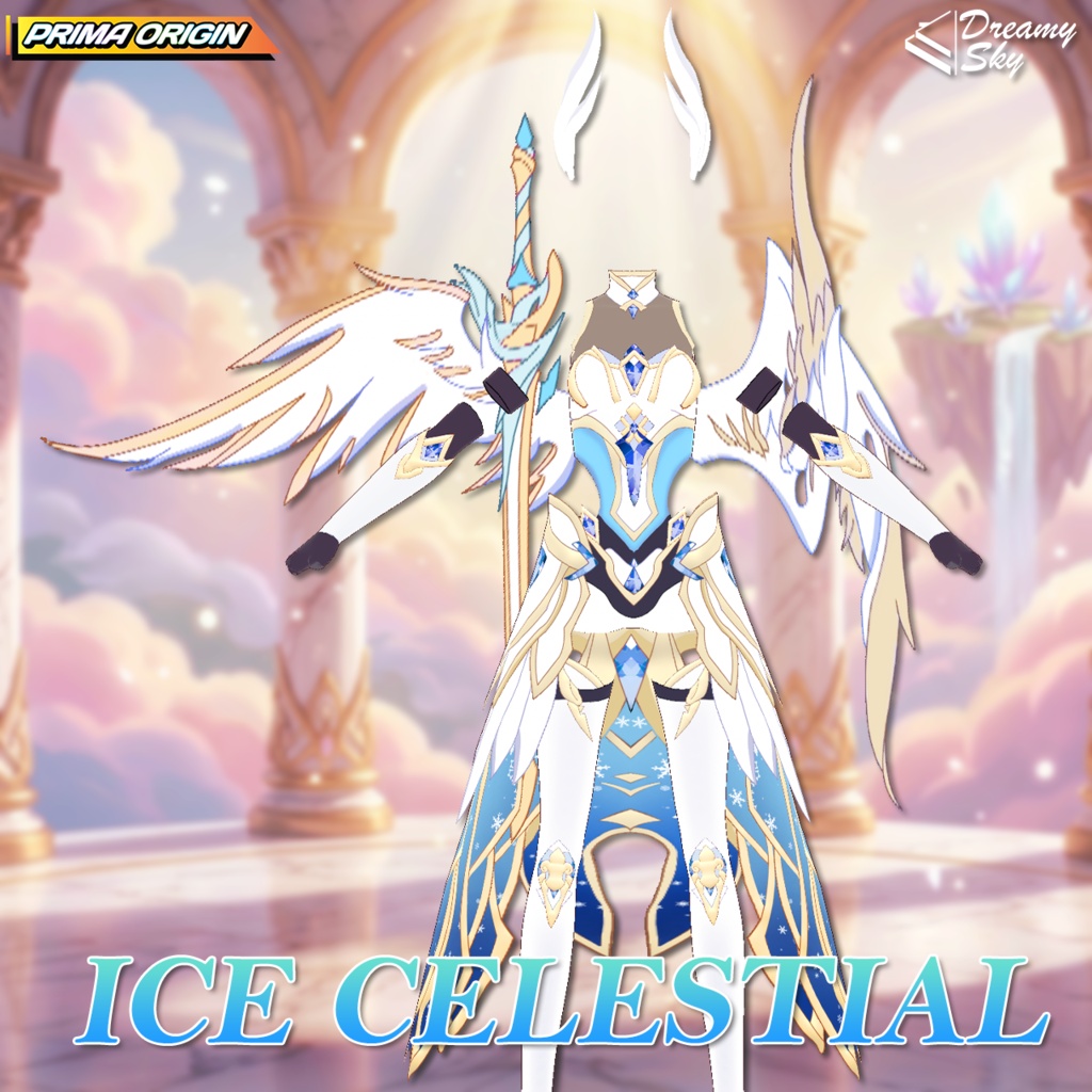 🌌 Celestial Legacy - Series 01 | Angelic Heaven Outfit Set for VRoid 🕊️