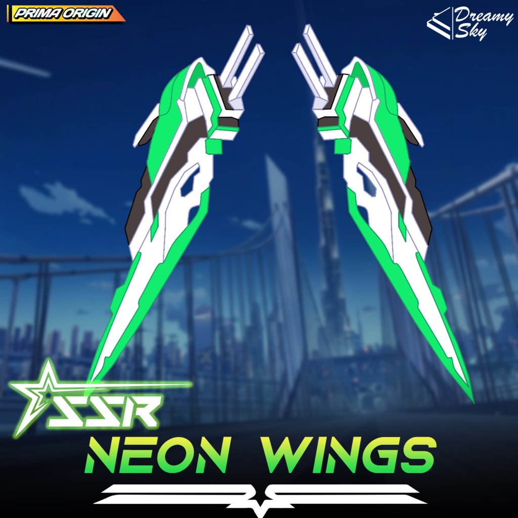⚡ Neon Armor Line - Series 01 | Cyberpunk Techwear Suit for VRoid 🤖