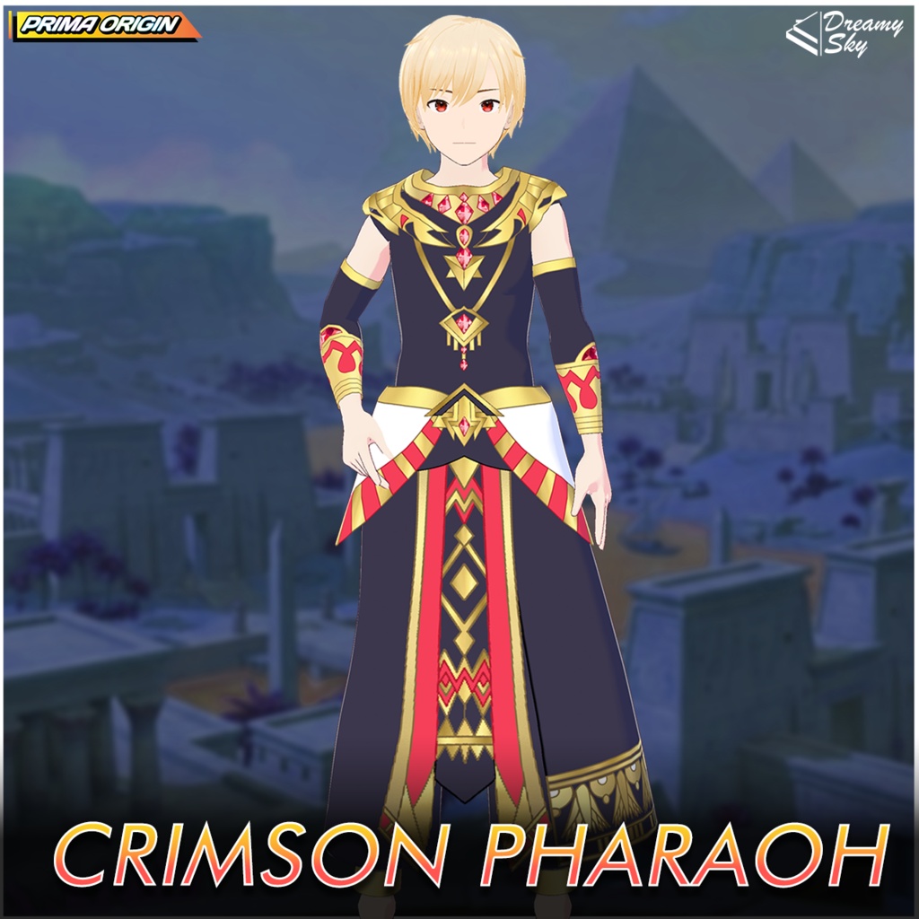 🏺 Sacred Pharaoh - Series 01 | Egyptian Royal Outfit Set for Male VRoid 👑
