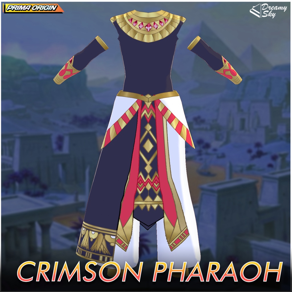 🏺 Sacred Pharaoh - Series 01 | Egyptian Royal Outfit Set for Male VRoid 👑
