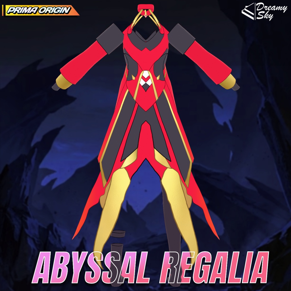 🔥 Abyssal Regalia | Demon Lord Outfit Set for VRoid 👹