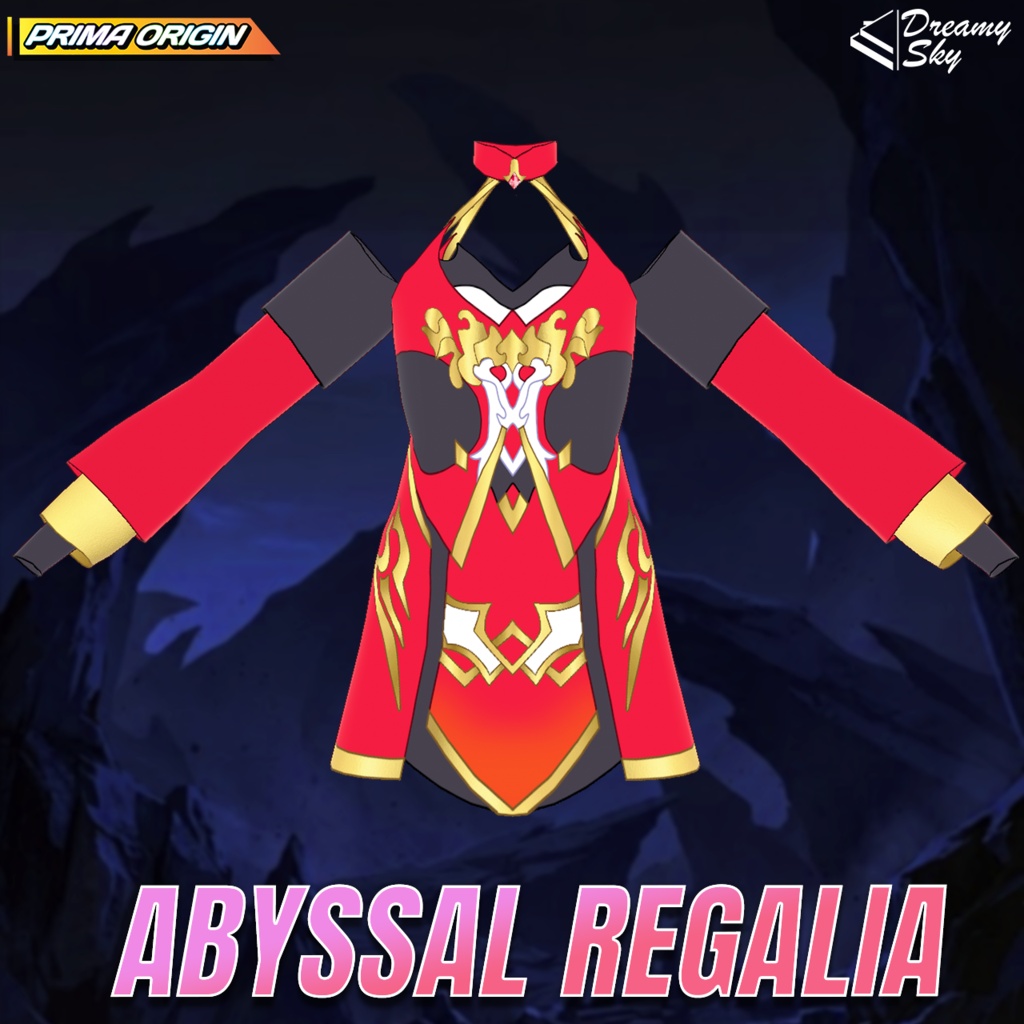 🔥 Abyssal Regalia | Demon Lord Outfit Set for VRoid 👹