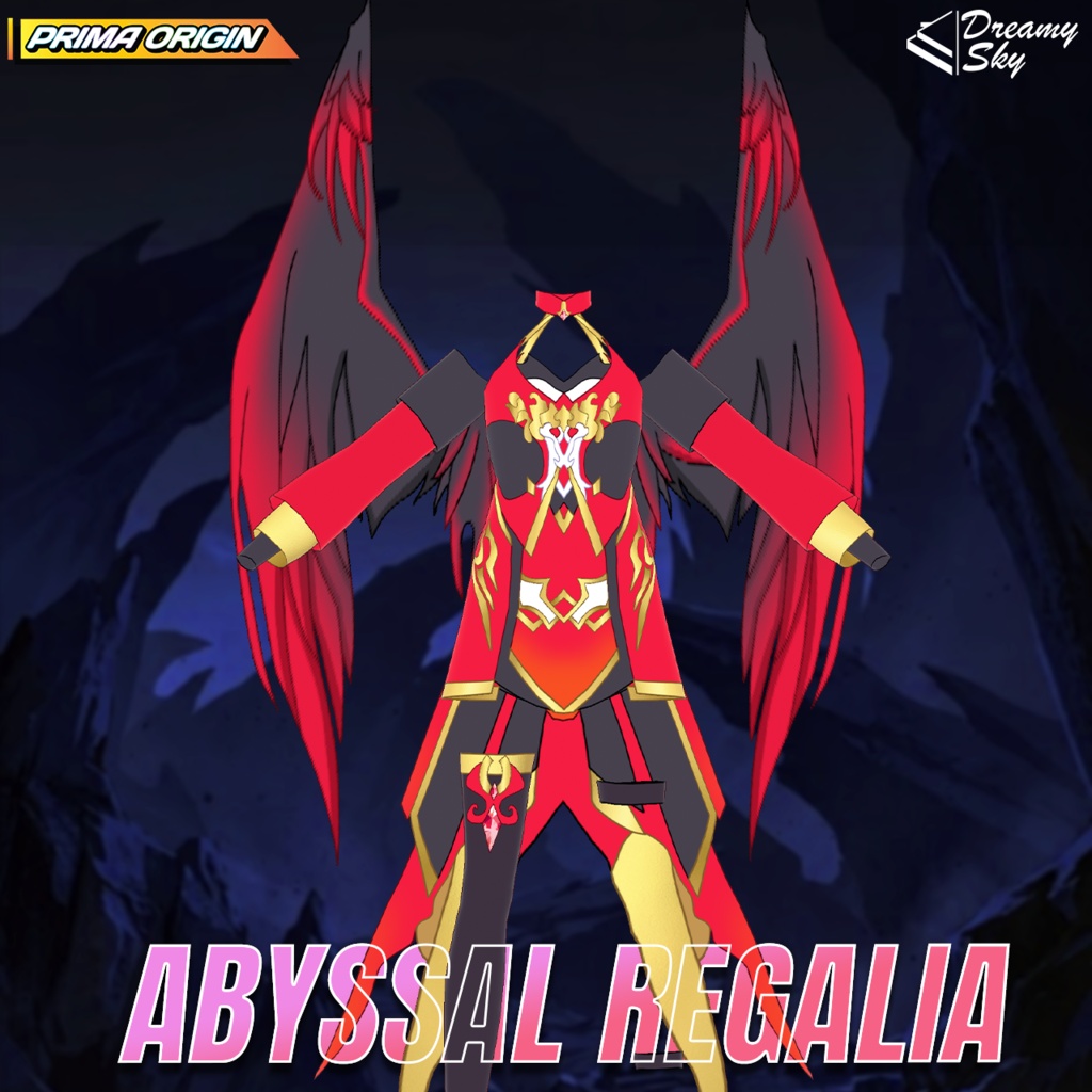 🔥 Abyssal Regalia | Demon Lord Outfit Set for VRoid 👹