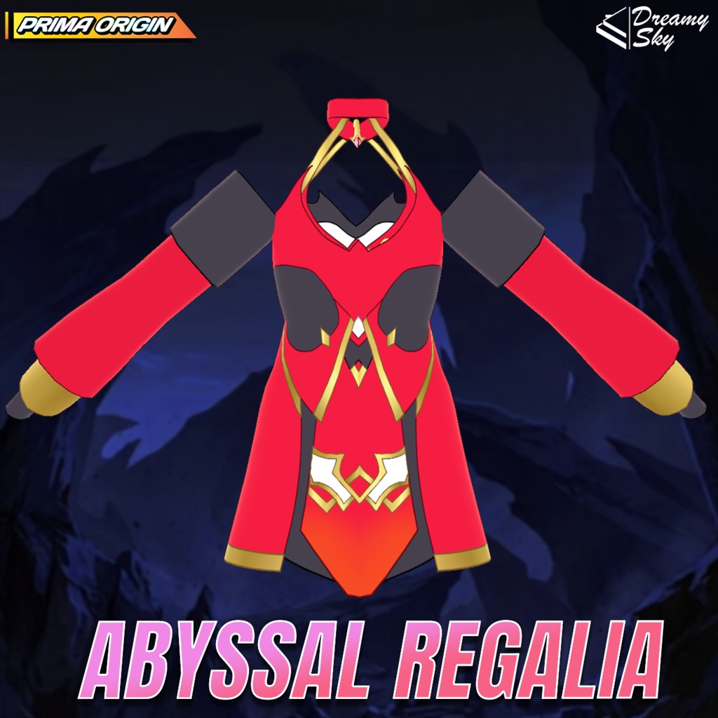 🔥 Abyssal Regalia | Demon Lord Outfit Set for VRoid 👹