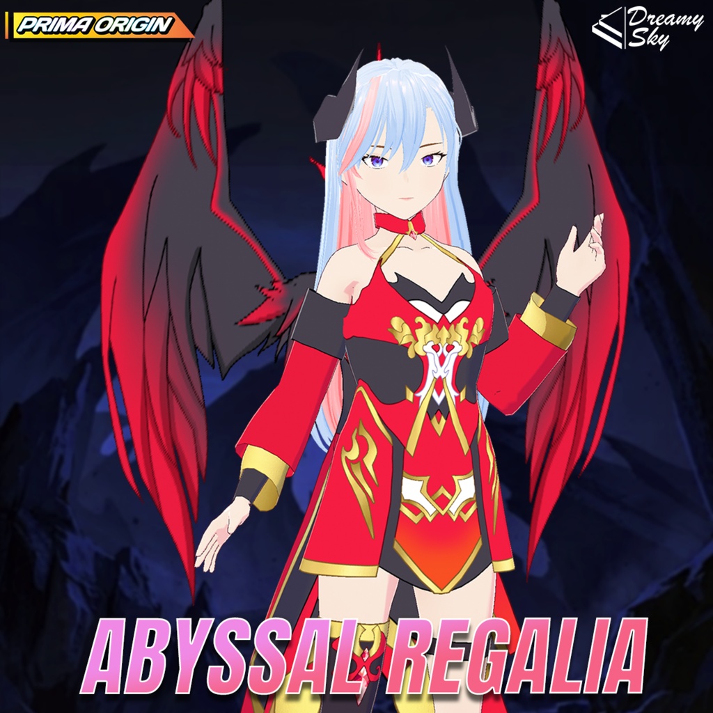 🔥 Abyssal Regalia | Demon Lord Outfit Set for VRoid 👹