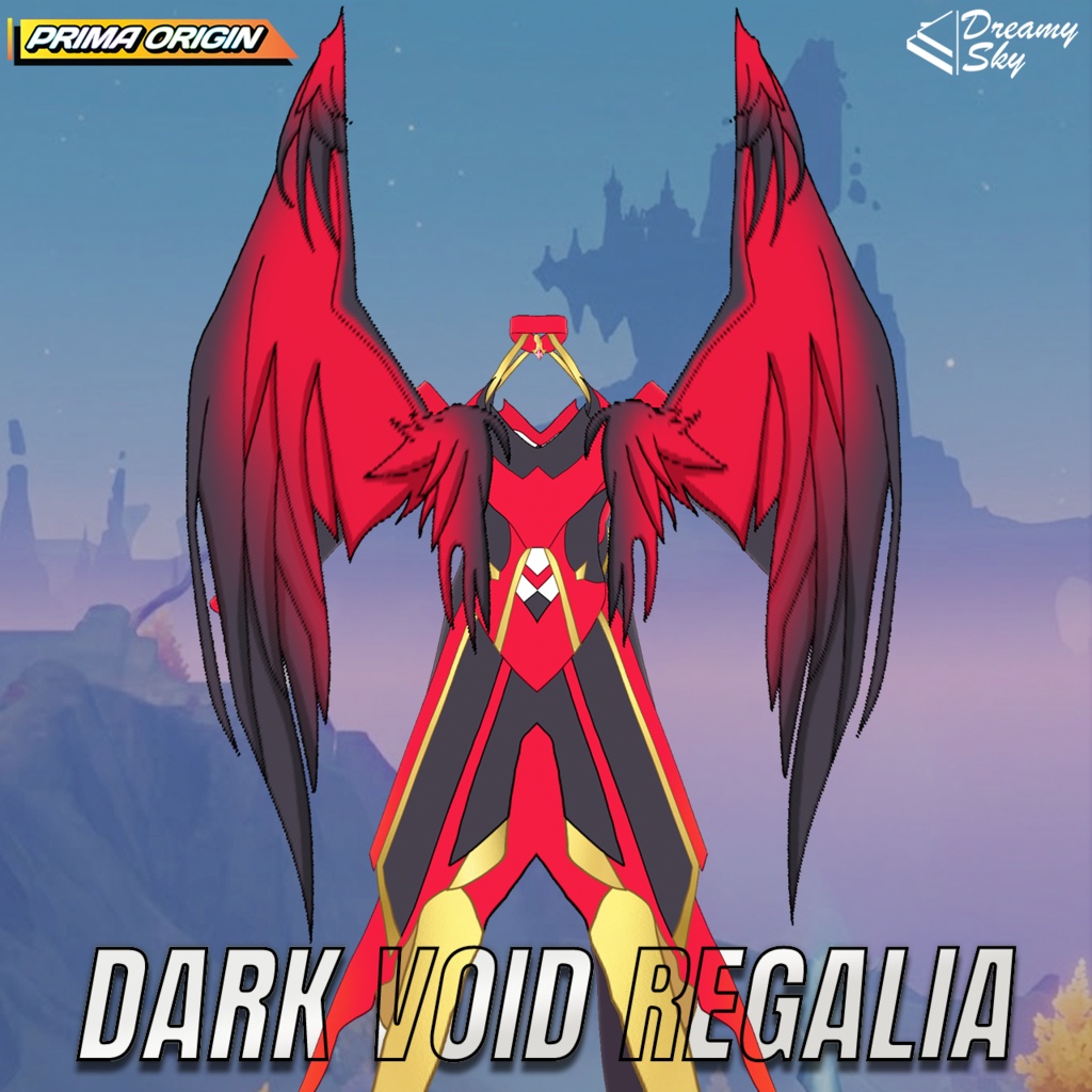 🌑 Dark Void Regalia | Void Lord Outfit Set for VRoid 🖤