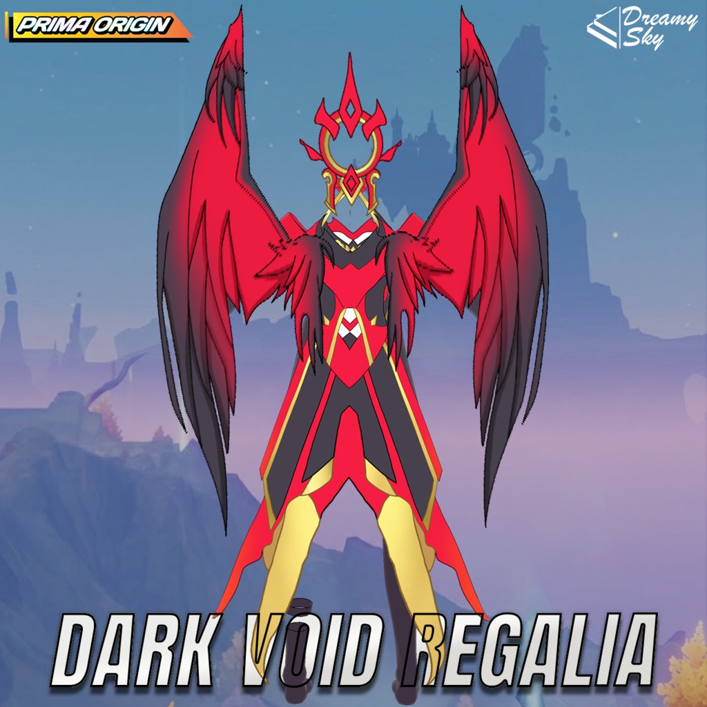 🌑 Dark Void Regalia | Void Lord Outfit Set for VRoid 🖤
